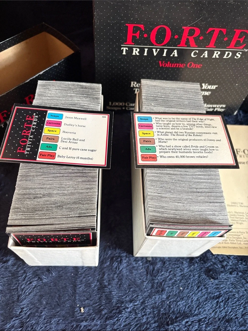 Forte Trivia Cards Volume One - Black & Red